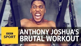 Anthony Joshua: Three gym-loving lads try to match AJ's workout | BBC Sport