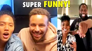 Stephen Curry Family COOK & LAUGH with Dwayne Wade Family!