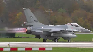 F-16 Full Afterburner Take Offs