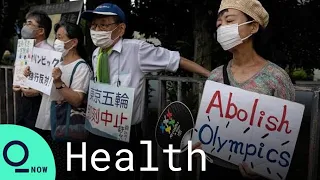 Anti-Olympic Protesters Demonstrate Near Games Venue as Covid Cases Spike in Tokyo