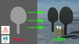 Making A Ping Pong Paddle With Autodesk Maya 2022 and Adobe 3D Substance