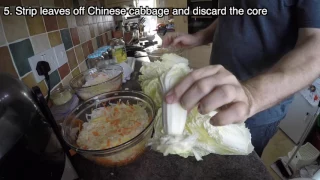 How To Make Homemade Fermented Kimchi Time Lapse