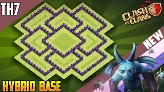 ULTIMATE Town Hall 7 (TH7) HYBRID Base 2018!! COC New BEST Th7 HYBRID Base Design - Clash of Clans