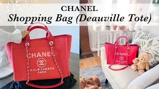 Chanel Shopping Bag | Chanel Deauville Tote | What fits | Chanel 24P