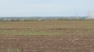 Кацапи накривають реактивною артилерією населений пункт Велика Новосілка,Донецька область