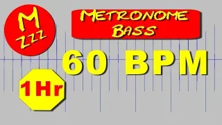 Metronome 60 BPM Bass Metronome Sound Effect 1 Hours - Royalty Free