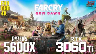 Far Cry New Dawn on Ryzen 5 5600x + RTX 3060Ti 1080p, 1440p, 2160p benchmarks!