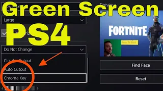 PS4 Camera Chroma Key | Add Green Screen to PS4 Camera Live Stream