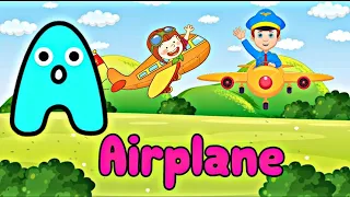 Phonics Song 2 with TWO Words in 3d - A For Airplane - ABC Alphabet Songs with Sound...| Kids Song