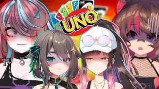 【UNO】Adios amistad😢【Hana, Meica, Rakkun, Emikukis】