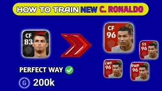 How to Train CRISTIANO RONALDO in PERFECT WAY eFootball 2023 Mobile | Training Guide & Tutorial