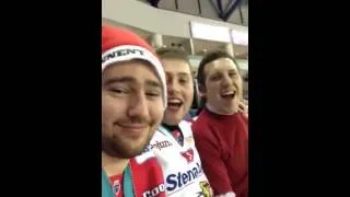 Singing thunderstruck at belfast giants 3-2 win over fife