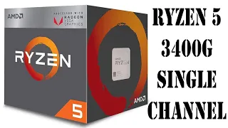 Ryzen 5 3400G Single Channel - Dá para jogar?
