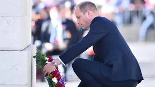 The Duke Of Cambridge Lays Wreath At Auckland Museum On Anzac Day 2019