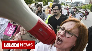 The US abortion battle explained in three minutes - BBC News