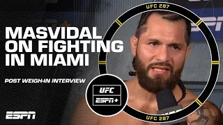 ‘Hard to put into words’ – Jorge Masvidal on fighting in front of family at UFC 287 | ESPN MMA