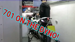 HUSQVARNA 701 SUPERMOTO DYNO RUNS | THE NOISE!! | WINGS EXHAUST