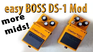 easy BOSS DS-1 mod - add more mids