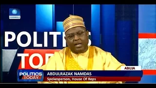 Jega's Comment On Lawmakers Unfair - Abdulrazak Namdas Pt.1 |Politics Today|