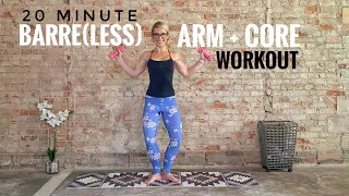 Barreless Arm + Core Workout | 20 Minute Upper Body Burn | Dumbbells Only