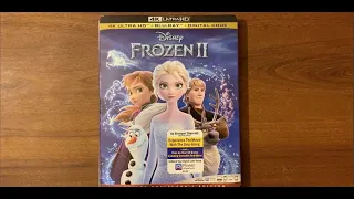 Frozen II 4K UHD Blu Ray Unboxing