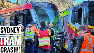 Sydney Light Rail Vlog 75: Sydney Light Rail & Fire Truck Crash!!