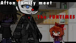 Afton Family Meet The Funtimes || Gacha FNAF ⫯ Afton FAMILY ||