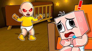 ¡NO CUIDES AL BEBÉ AMARILLO de NOCHE!👶🏻😱🍼 BEBE NOOB vs BABY in YELLOW