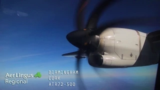 Aer Lingus Regional EI3701 Full Flight - Birmingham to Cork (ATR72-500) with ATC