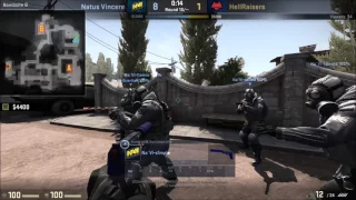 s1mple (Na`Vi) (22/13) vs Hellraisers / ESL Pro League Season 5 Europe (March 28, 2017) / CS:GO POV