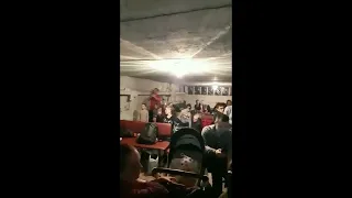 Ukraine: Little girl singing "Let it go" in a shelter room