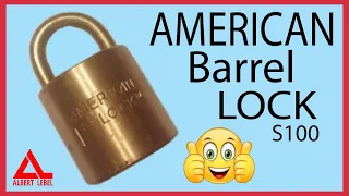 [516] American Lock (Barrel type) All brass