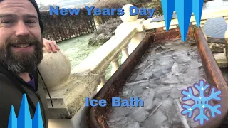 Taking an Ice Bath on New Years Day