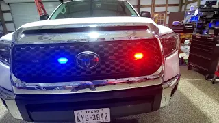 ILMODS - 2018 Toyota Tundra - Feniex Industries T3s & Fusions Red/Blue Lights Installed