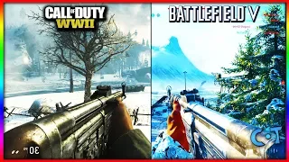 Battlefield 5 vs COD WW2 Gameplay & Graphics