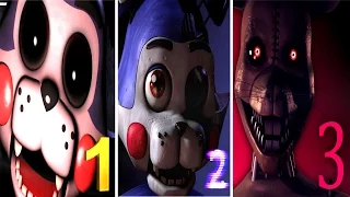 Five Nights at Candy's HISTORY | All Jumpscares 1-3