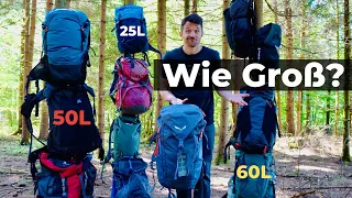 Welcher Rucksack - Welche Größe? | Wandern - Touren - Trekking