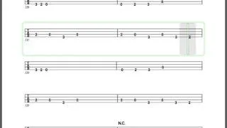 Roundabout Bass Tab Slowly