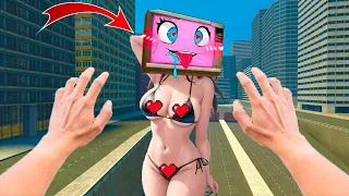 TV Woman LOVE STORY 1 | TV MAN Saving TV Woman from SKIBIDI TOILETS in Garry's Mod with HealthBars!