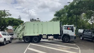 Brisbane hard rubbish with the ex Manly euro 3 PT.1 one year of BrisbaneGarbageTrucks