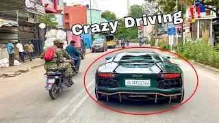 Chasing Loud LAMBORGHINI Aventador In INDIA ,Crazy Acceleration (Public Reactions)