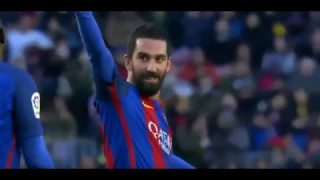 Arda Turan Goal - FC Barcelona vs Las Palmas 5-0 La Liga 14/01/2017