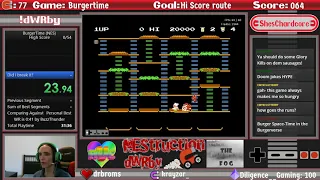 Burgertime (NES) High Score Speedrun PB 41s by ShesChardcore