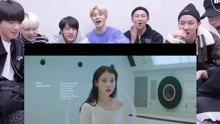 BTS reaction to Eight MV / SUGA of BTS / IU