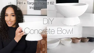 DIY RESTORATION HARDWARE CONCRETE BOWL | DIY HOME DECOR