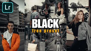 Black Presets - Lightroom Mobile Presets DNG | Black Tone Preset | Black Moody Preset