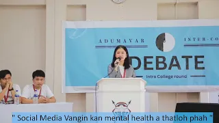 Social Media vangin kan mental health a that loh phah -- aDumAVar Debate -- PUC