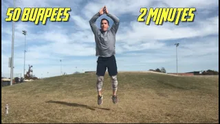50 Crossfit Burpees in Under 2 Minutes Attempt