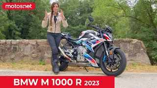 ¡Prueba a fondo! | BMW M 1000 R 2023 / Test en carretera y circuito / Review español 4K / motos.net