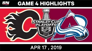 NHL Highlights | Flames vs Avalanche, Game 4 – April 17, 2019